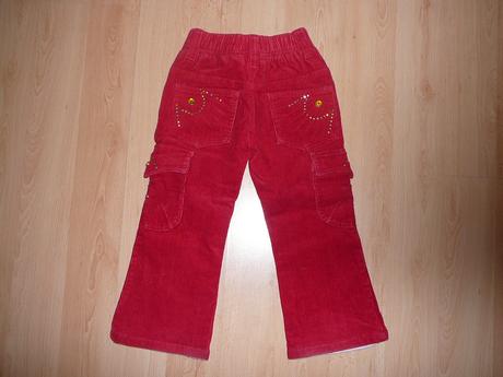 Manžestráky podšité bavlnou, 110