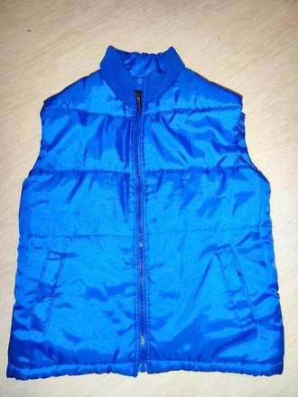 Modrá oboustranná vesta 140, 140