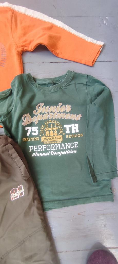 Mix - zateplené kalhoty, mikina, legíny, triko, 104–116