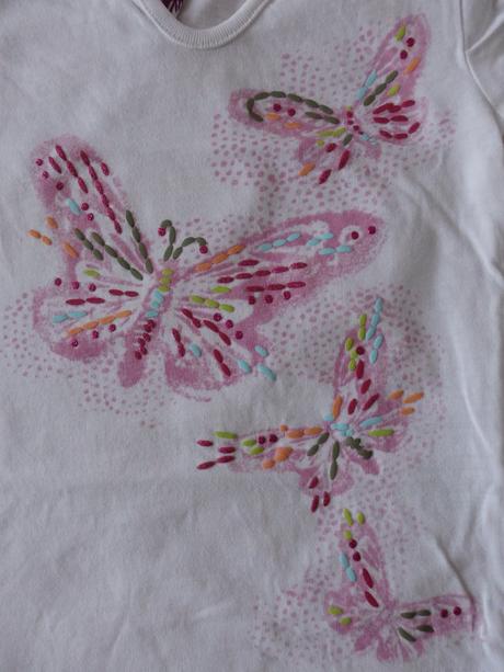 3x tričko s krátkým rukávem, motýlci, 92