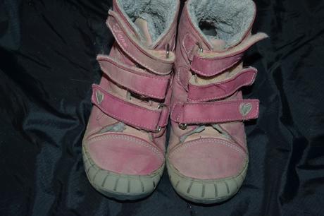 Kožené  zimní boty dívčí v.27, 27