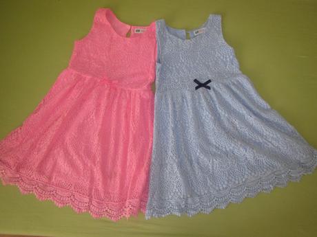 Šaty, šatičky, krajka,h&m,128, h&m,128