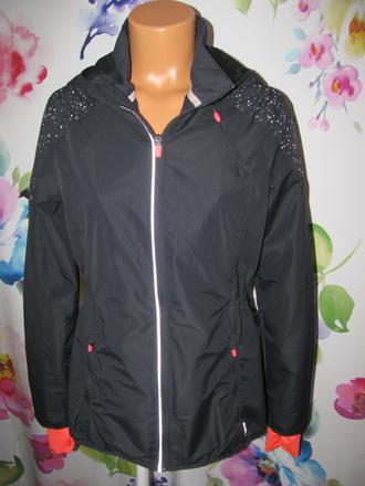 Krásná modrá přechodná bunda s kapucí, větrovka, active,38