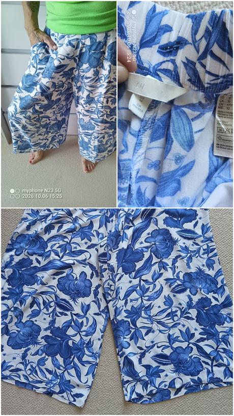 Kalhoty široké zn."h&m" vel."42", h&m,42