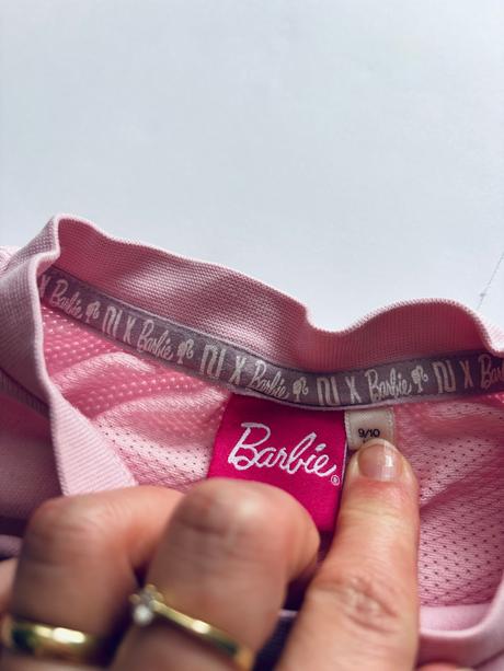 Ob/ triko růžové barbie - v.9/10 let, barbie,140