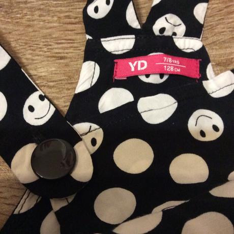 Laclová sukýnka/šatovka se smajlíky, young dimension,128