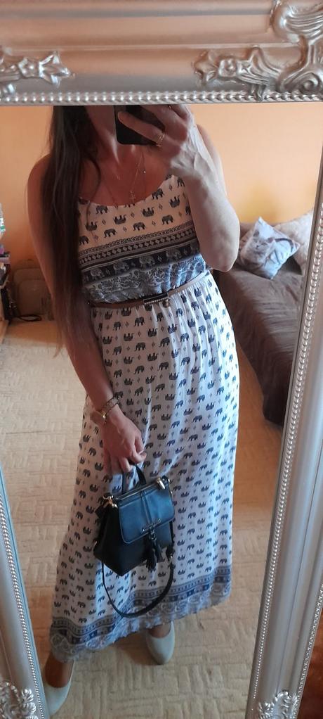 Forever&me viskózové dlouhé šaty, l