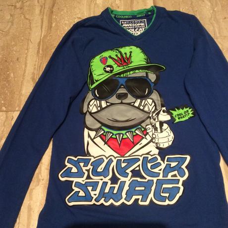 Tričko s buldokem zn. awesome, 146