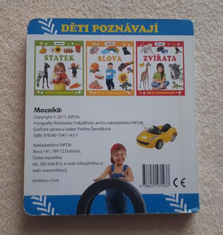 Knížka pro děti - děti poznávají - auta,