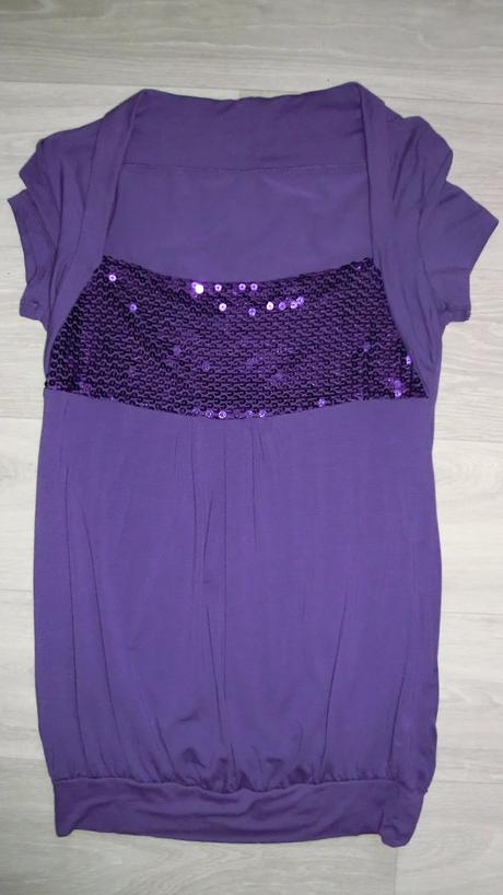 Krásný flitrový top, amisu,m