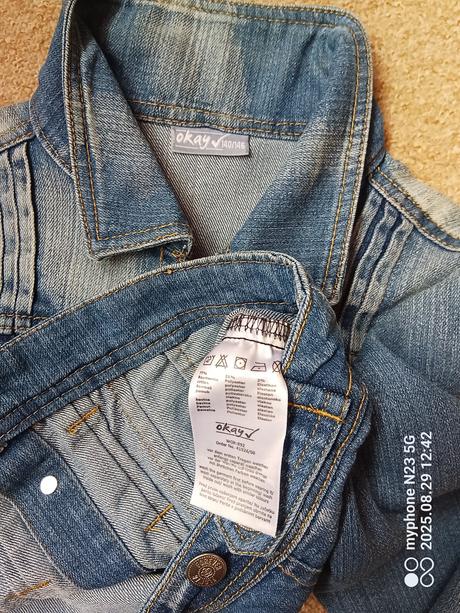 Riflová bunda zn."okay" vel."140-146", okay,140