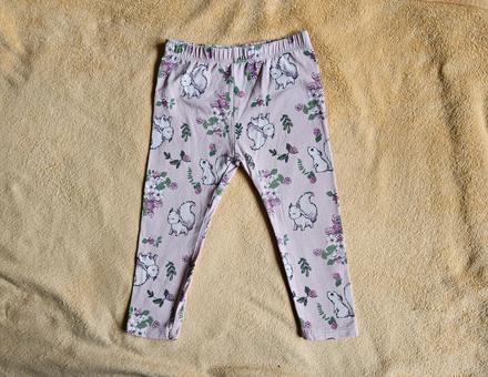 Růžové dívčí legíny veverky so cute 9-12 74 veliko, 74