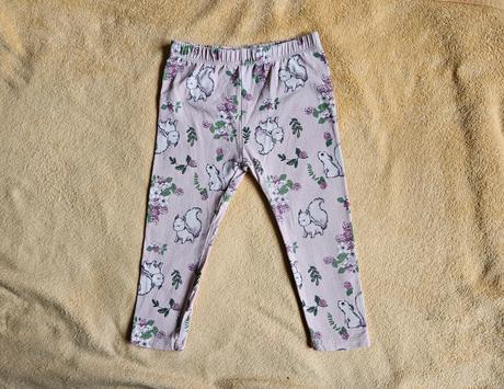 Růžové dívčí legíny veverky so cute 9-12 74 veliko, 74