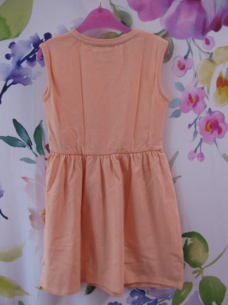 Bavlněné elastické lososové šaty lemon beret, 122