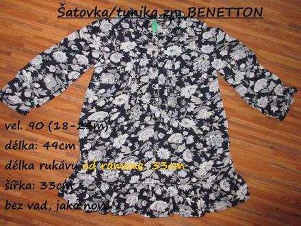 Šatovka/tunika zn. benetton, benetton,92