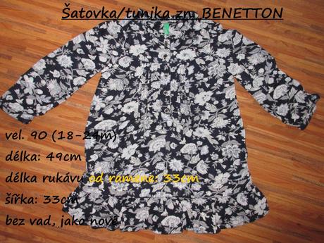 Šatovka/tunika zn. benetton, benetton,92