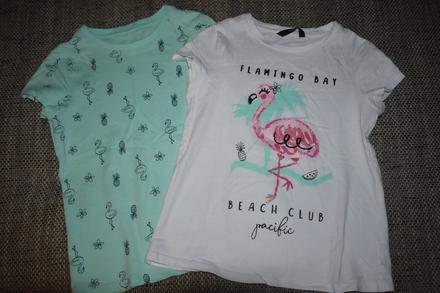 2x triko george s plameňáky, 128, george,128