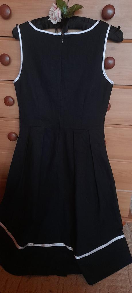 Orsay elegantní černé šaty - len / bavlna, orsay,38