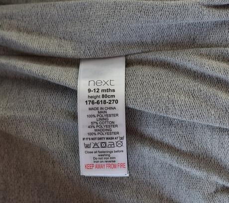 Zateplená vesta vel. 9 - 12 m, next,80