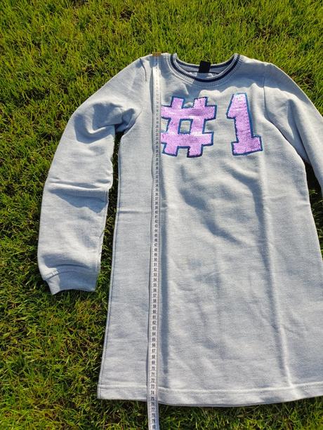 Dívčí mikina, mikinové šaty, 164