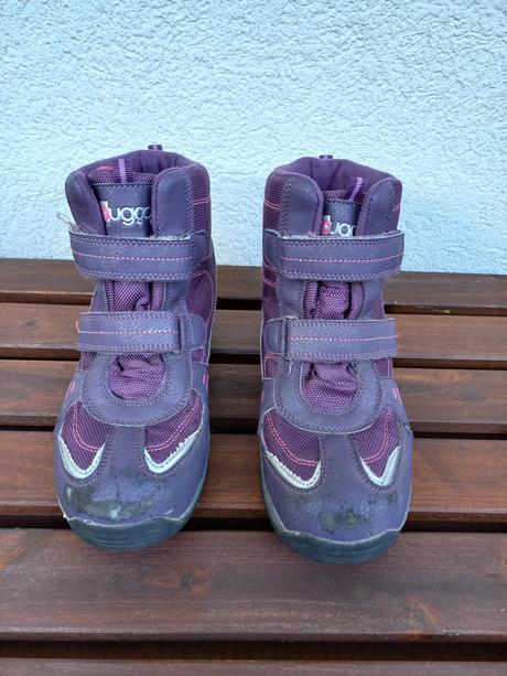 Fialové zimní boty, 37