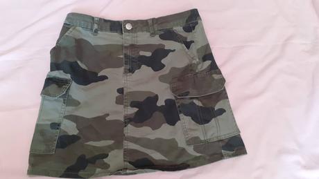 Khaki sukně, h&m,152