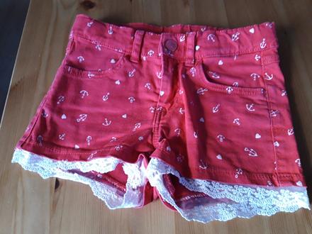 Kraťasy šortky, h&m,128