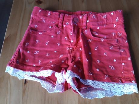 Kraťasy šortky, h&m,128