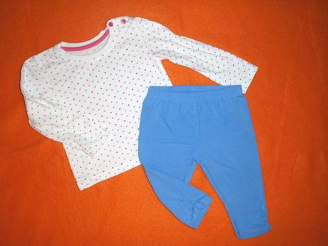 Super komplet trička a modrých legín, st. bernard,80