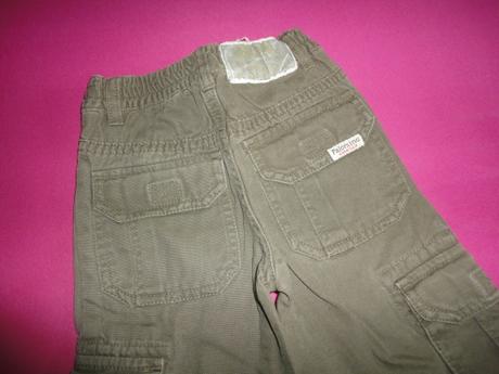 Khaki rifličky do gumy z c+a, vel. 98, c&a,98