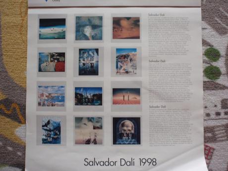 Salvador dalí nástenný kalendár 1998, 