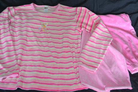 Pyžamo dívčí 146/152 ,c&a,sametové, c&a,152