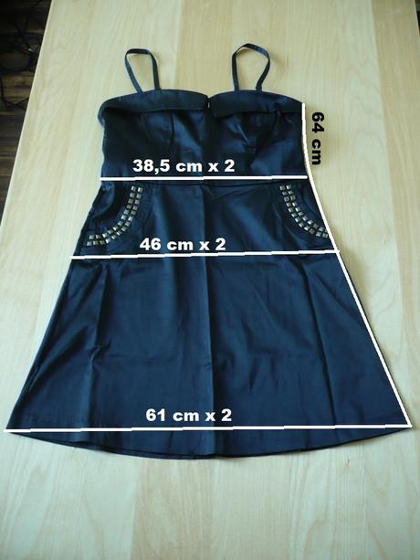 Krátké černé šaty na ramínka, bonprix,38