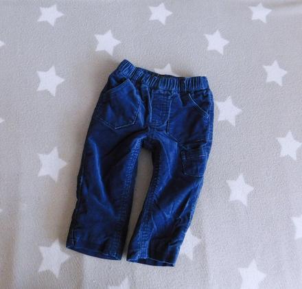 Zateplené manšestráčky baby club vel.74, baby club,74