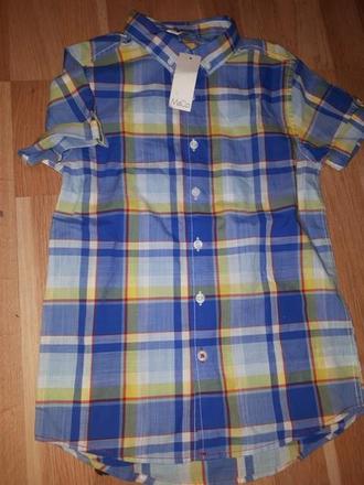 Letní košile s krátkým rukavem 134, 134