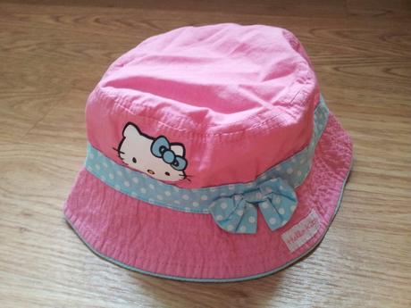 Růžový plátěný klobouček, vel.12-18m, sanrio,86