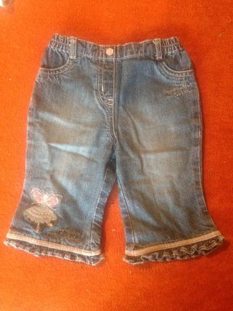 Dívčí rifle motýlí víla, nápis vel. 62 - 68, next,62