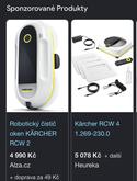 Máte prosím někdo zkušenost s roboty na mytí oken? Jak velkou plochu zvládnou vyčistit na jednu várku? Máme v práci okna cca 2,5x3m a napadlo mě koupit robota, který by je pravidelně třeba jenou měsíčně čistil. Nevim ale, jestli takovou plochu zvládne beze šmouh. Ideálně asi rovnou Karcher🤷‍♀️ Ten hranatý je super na rohy, ale asi by nám nevadil ani ten kruhový. Rohy nejsou moc vidět😉
