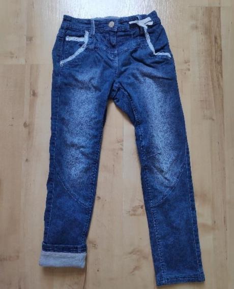 Zateplené džínové kalhoty, c&a,122