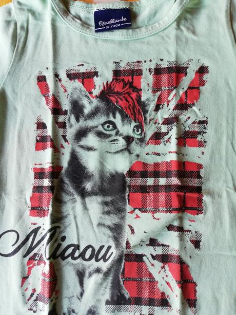 Triko holčičí s kočkou vel.110 (5let)., 110
