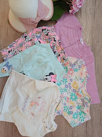 Jarni set vecicek 5ks pro holku vel.74, 68–80