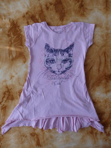 Tunička (šatičky) s kočičkou, okay,128