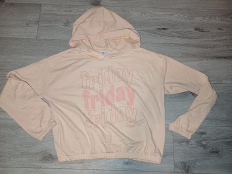 Dívčí krátká mikina /tričko h&m, vel 14 let, h&m,164