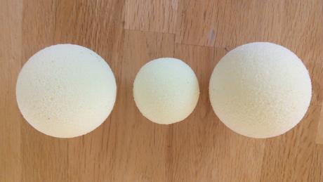 Míčky na techniku míčkování obličeje a hrudníku,