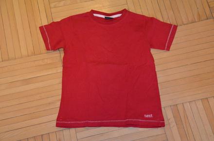 Triko červené next vel. 110 cm (4-5 let) kr. rukáv, next,110