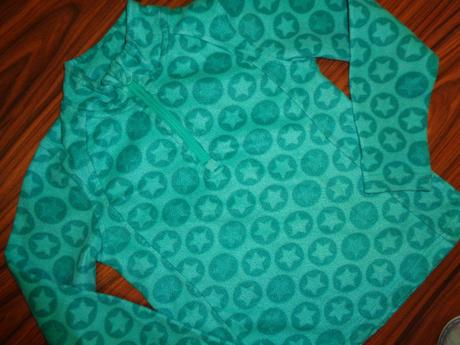 Zelená flísová mikina 122/128, crivit,122