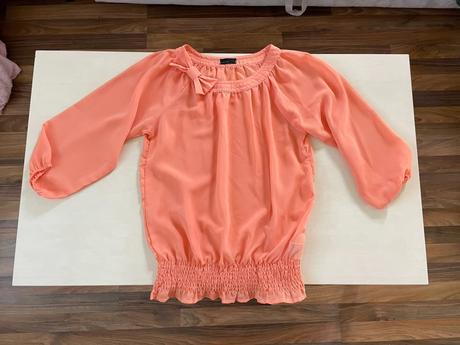 Meruňková halenka s mašlí, vel m, vero moda, vero moda,m