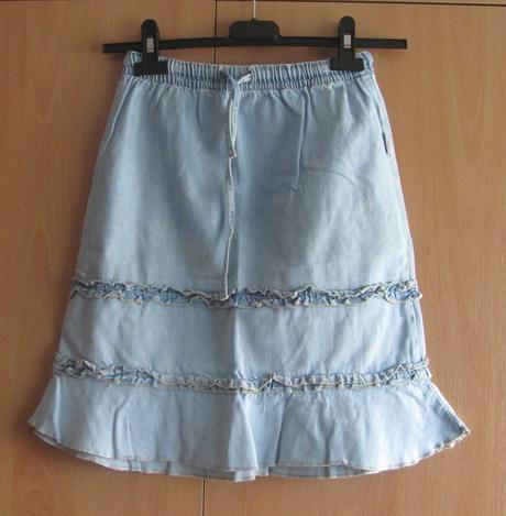 Riflová sukně, 140