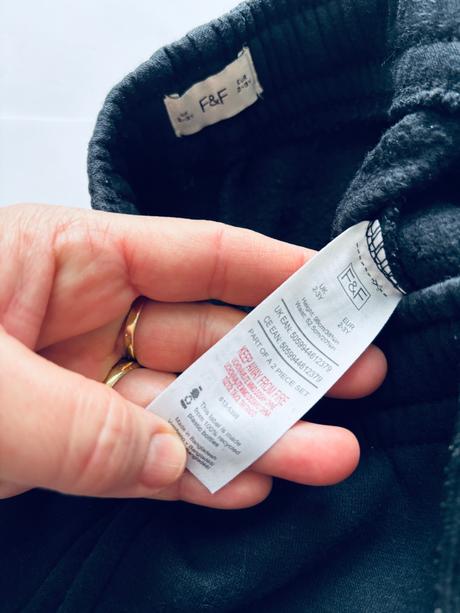 Tepláky černé - v.2/3 zn. f&f, f&f,98