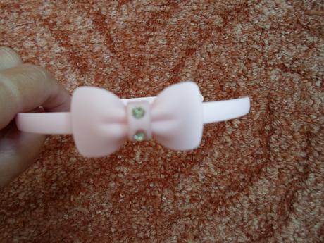 Dívčí růžová čelenka,